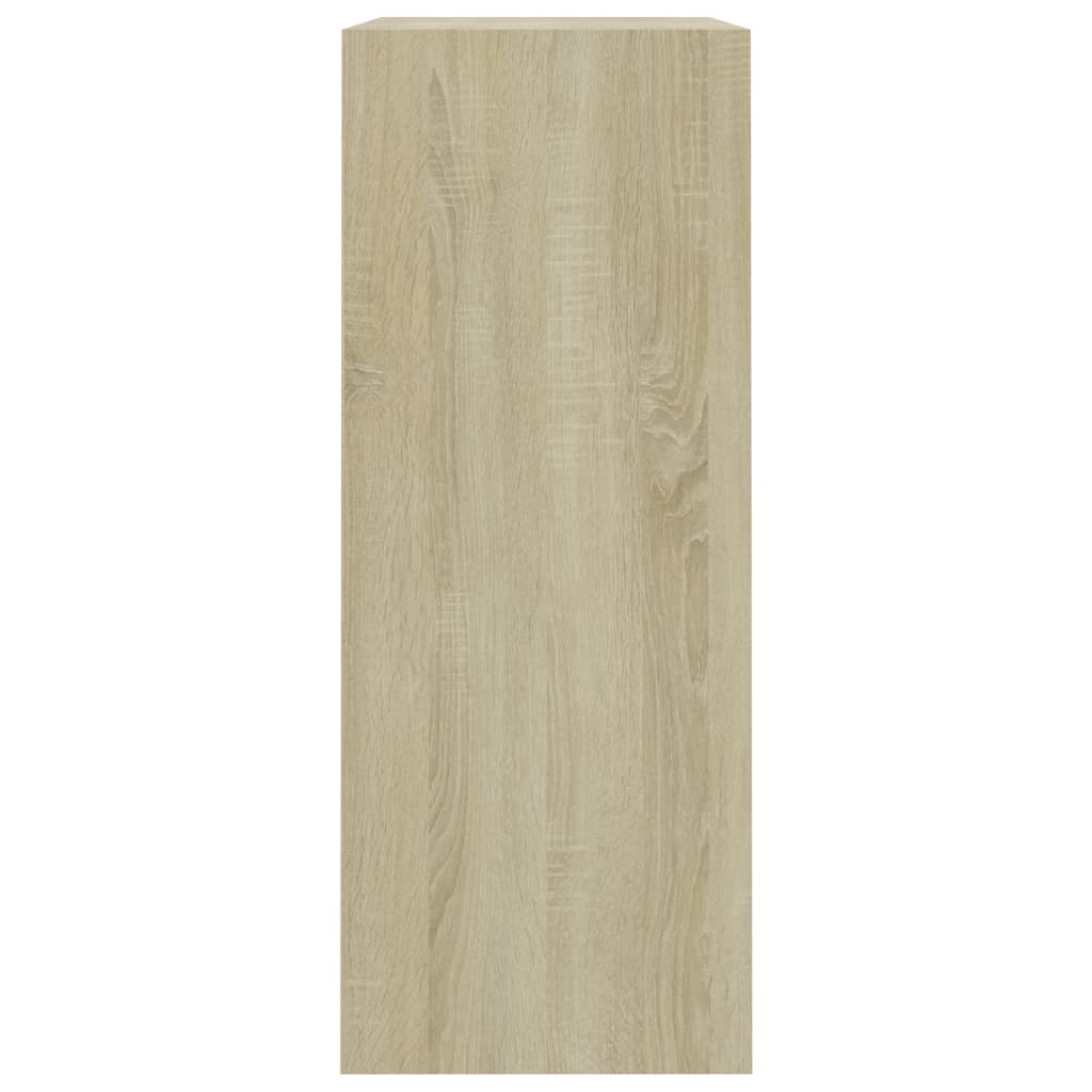 vidaXL Regał, dąb sonoma, 80x30x76,5 cm, materiał drewnopochodny