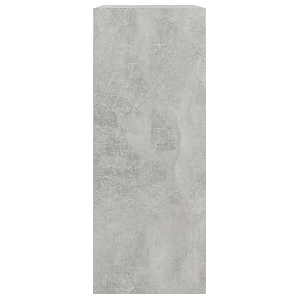 vidaXL 2-poziomowy regał, betonowy szary, 80x30x76,5 cm