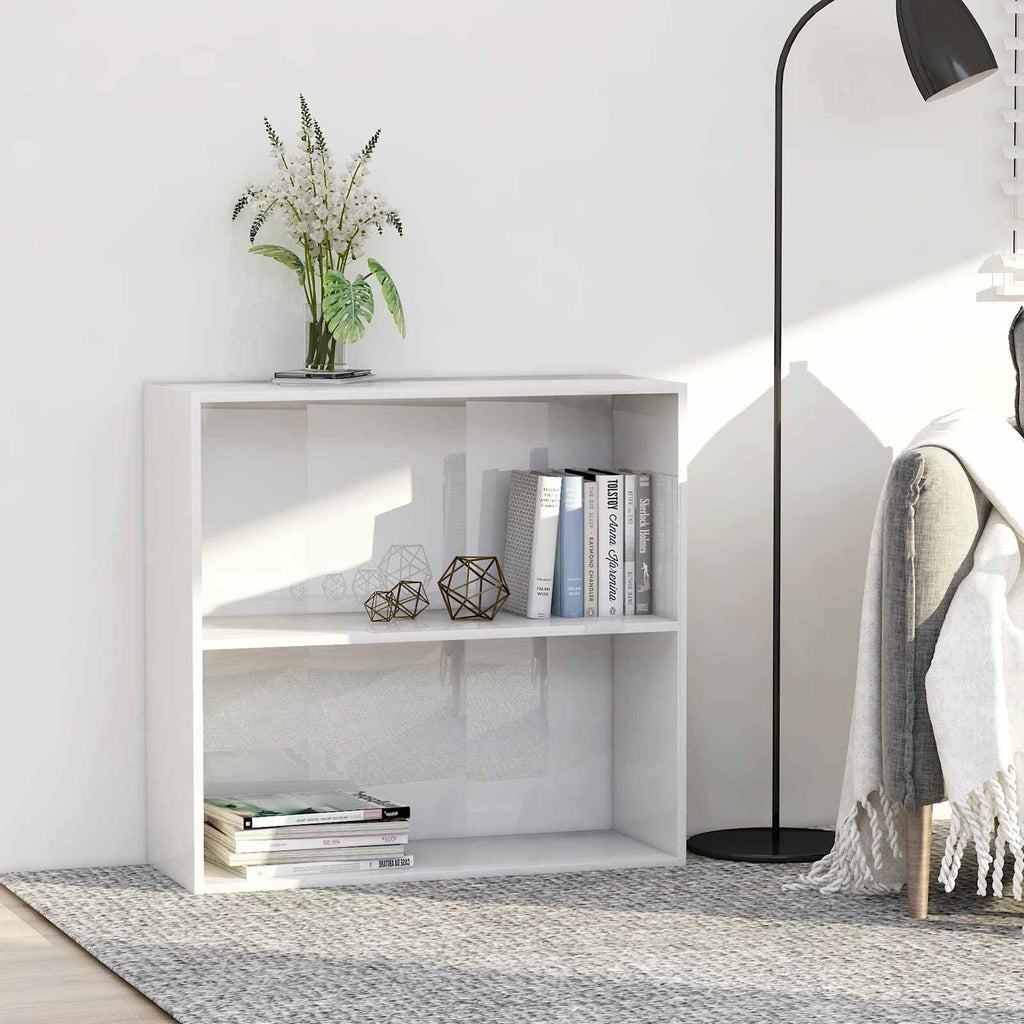 vidaXL Wolnostojąca półka na książki Materiał drewnopochodny