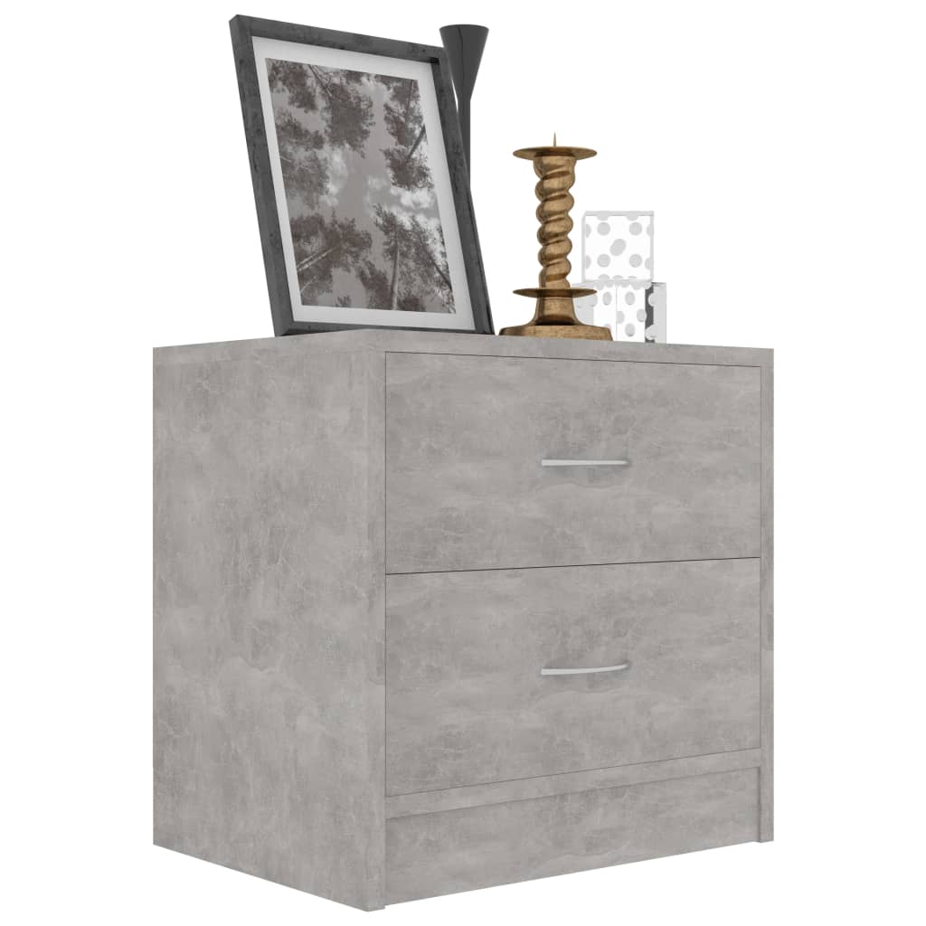 vidaXL Szafki nocne, 2 szt., szarość betonu, 40x30x40 cm