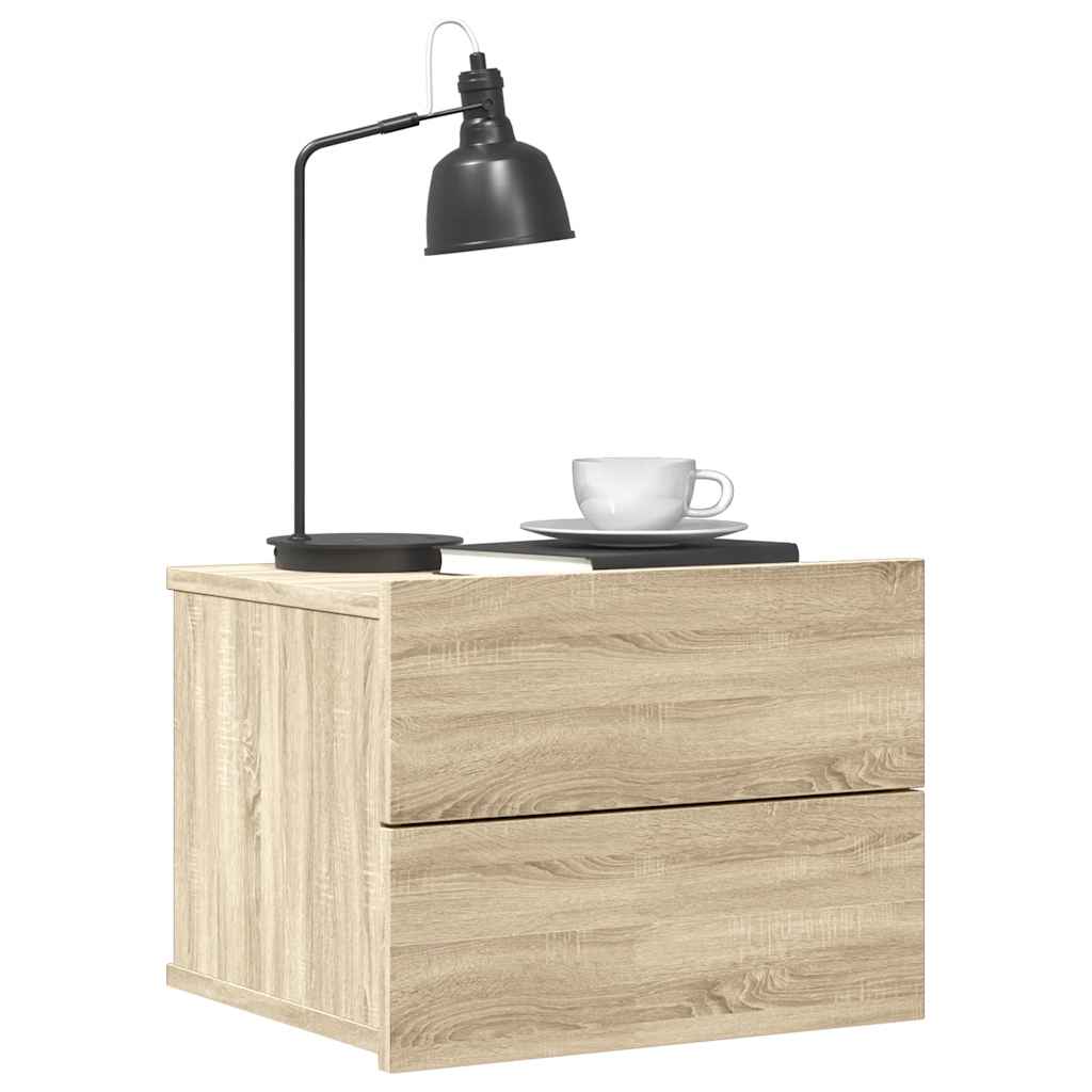 vidaXL Szafka nocna, dąb sonoma, 40x30x30 cm, materiał drewnopochodny