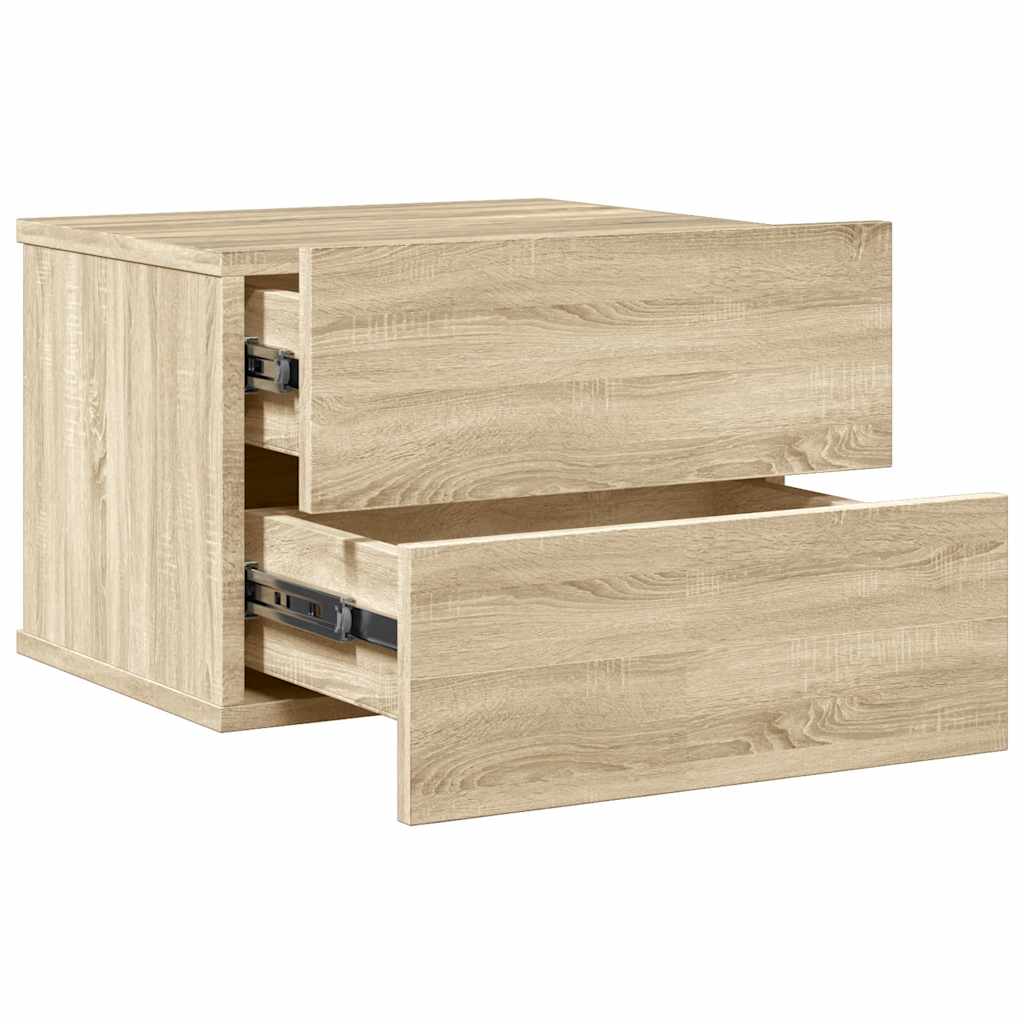 vidaXL Szafka nocna, dąb sonoma, 40x30x30 cm, materiał drewnopochodny
