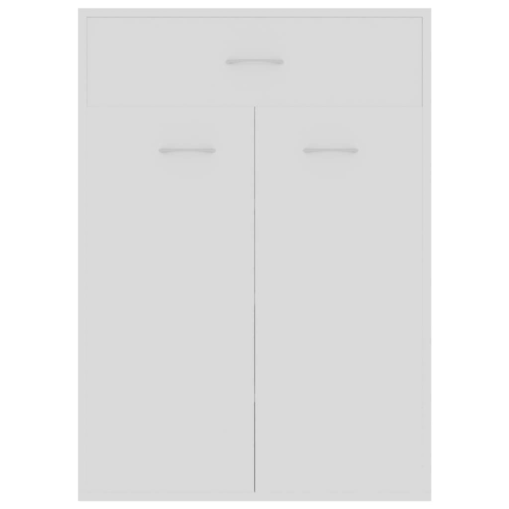 vidaXL Szafka na buty, biała, 60x35x84 cm, materiał drewnopochodny