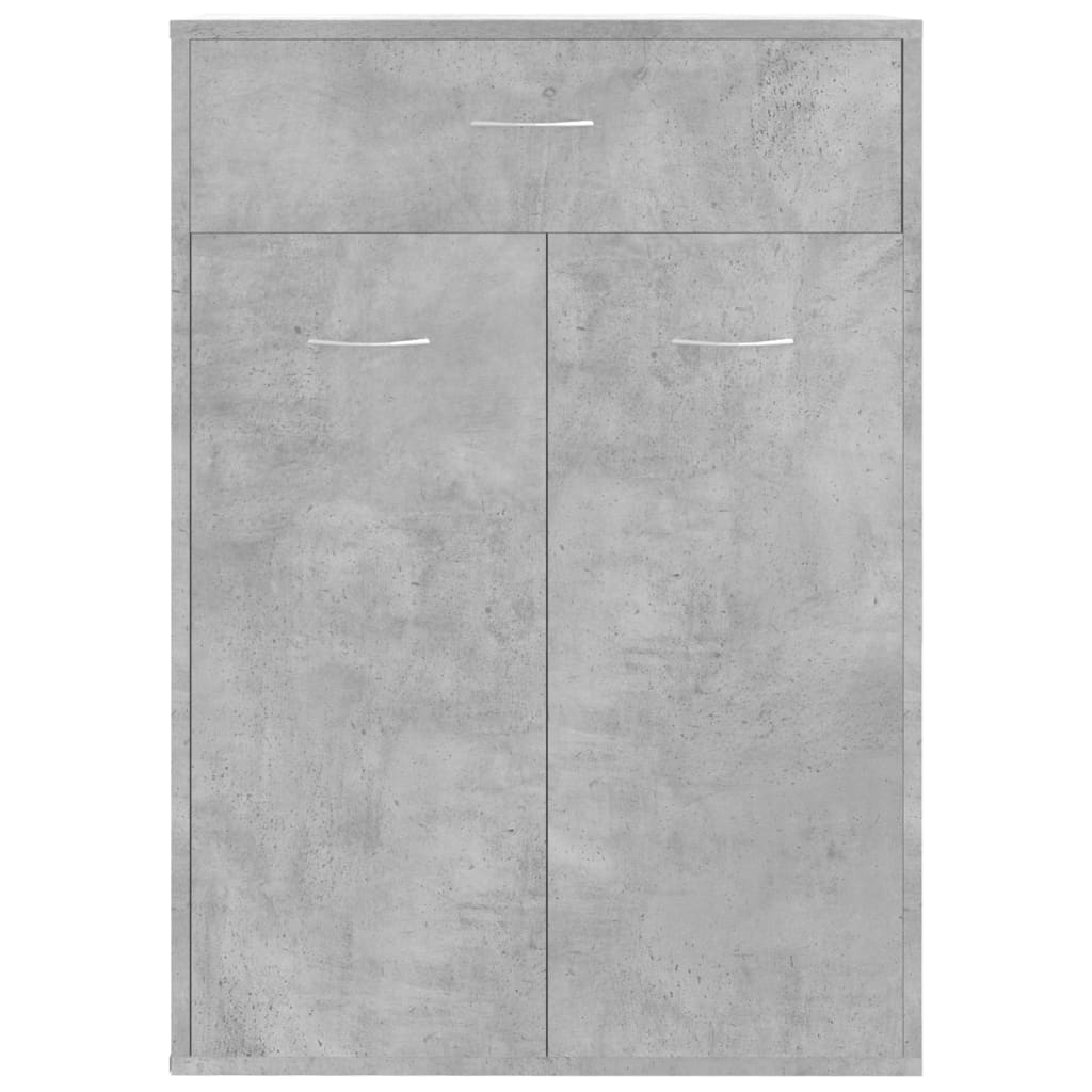 vidaXL Szafka na buty, szarość betonu, 60x35x84 cm
