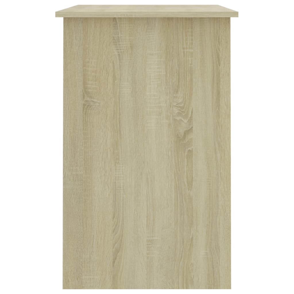 vidaXL Biurko, dąb sonoma, 100x50x76 cm, materiał drewnopochodny