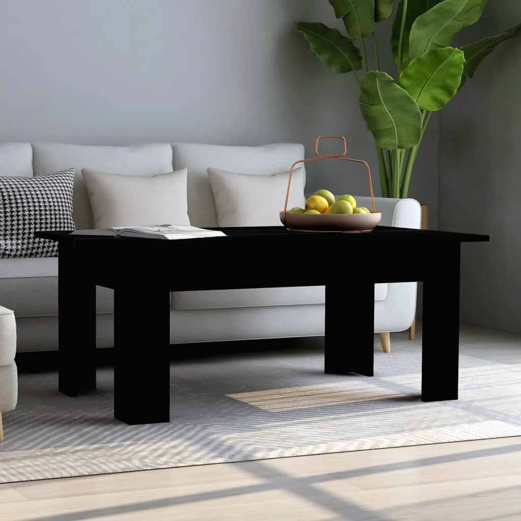 vidaXL Stolik kawowy, czarny, 100x60x42 cm, materiał drewnopochodny