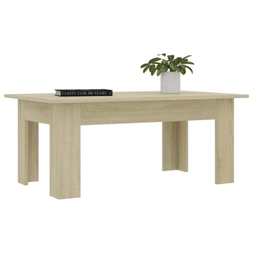 vidaXL Stolik kawowy, dąb sonoma 100x60x42 cm, materiał drewnopochodny