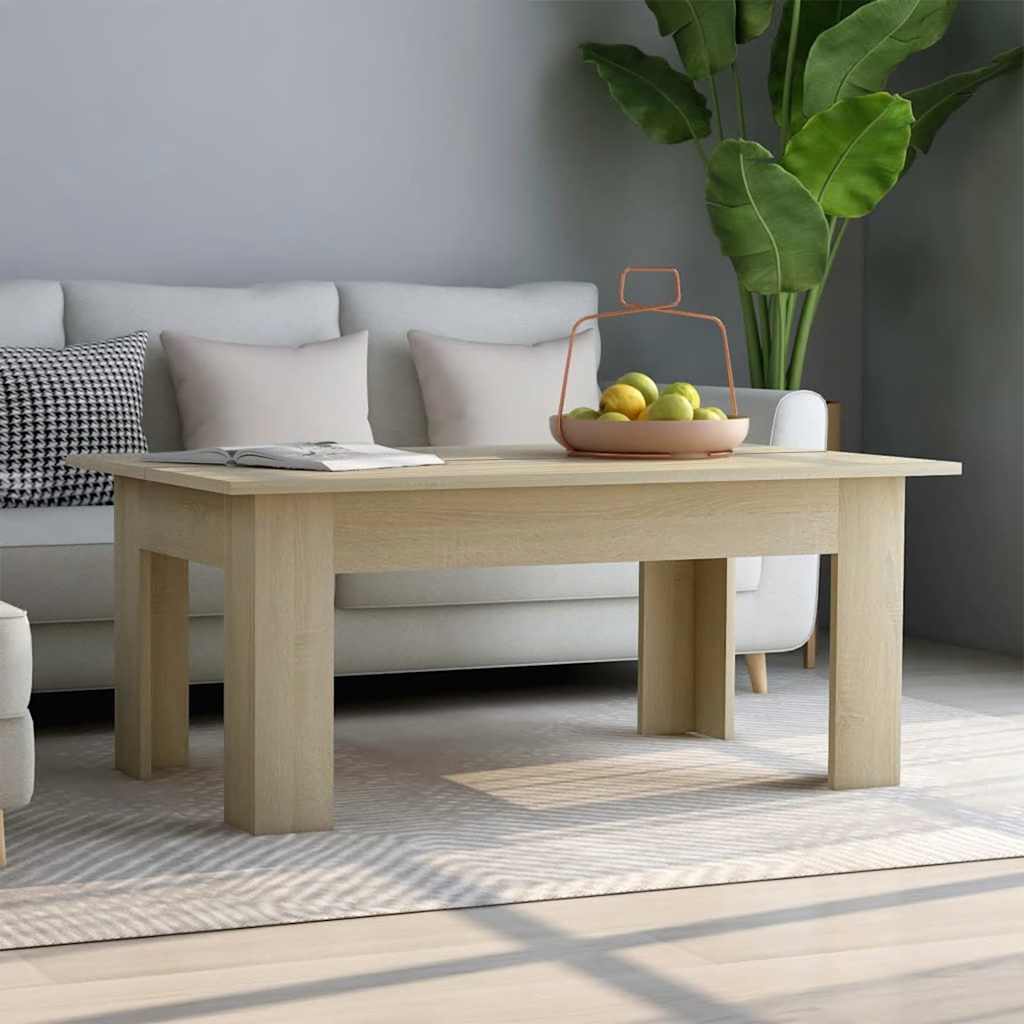 vidaXL Stolik kawowy, dąb sonoma 100x60x42 cm, materiał drewnopochodny