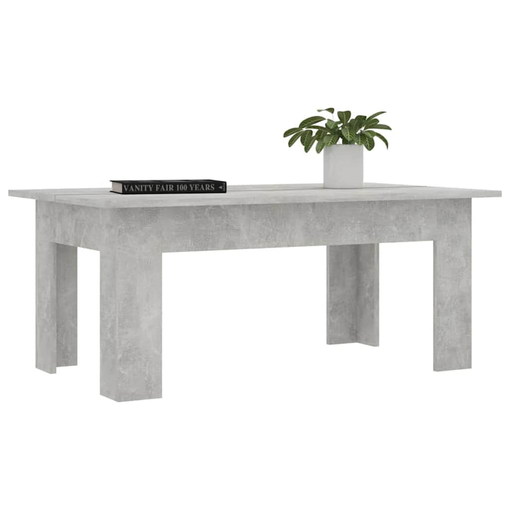 vidaXL Stolik kawowy, betonowy, 100x60x42 cm, materiał drewnopochodny