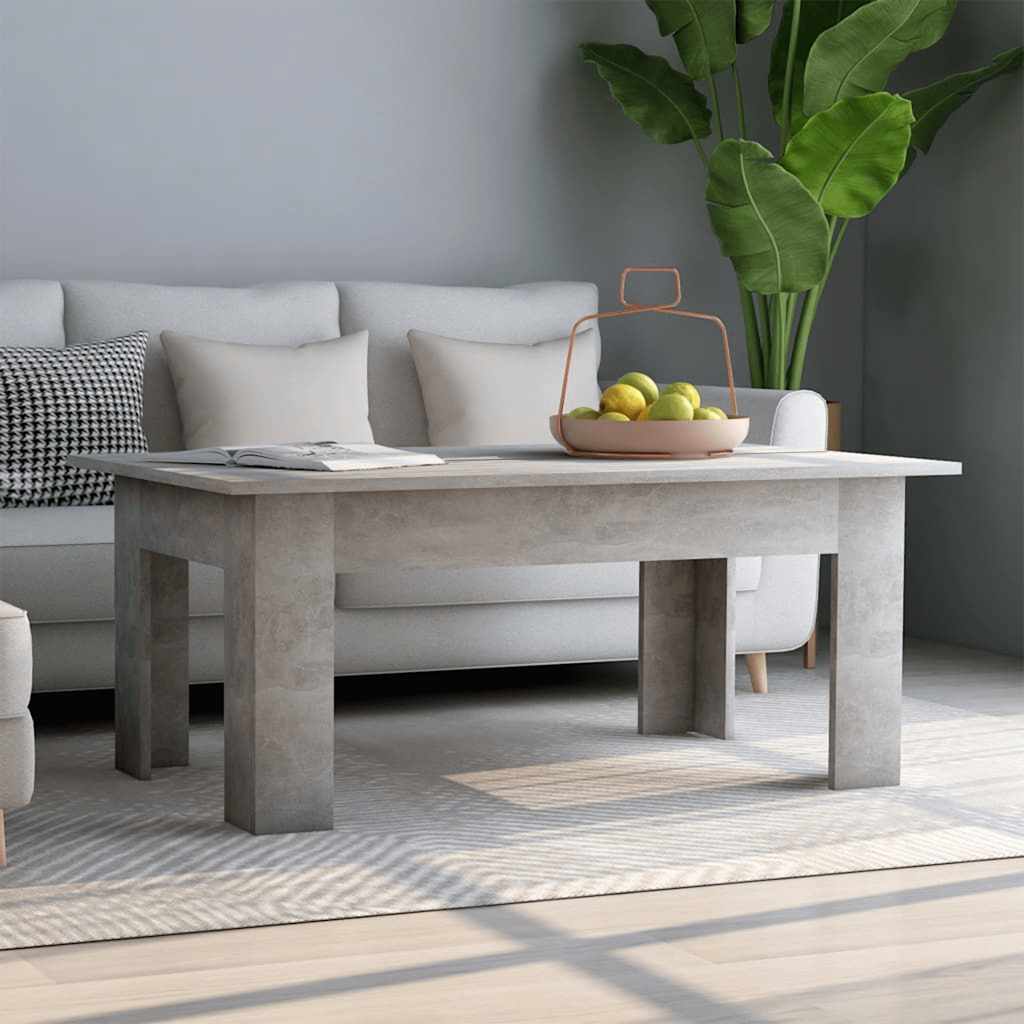 vidaXL Stolik kawowy, betonowy, 100x60x42 cm, materiał drewnopochodny
