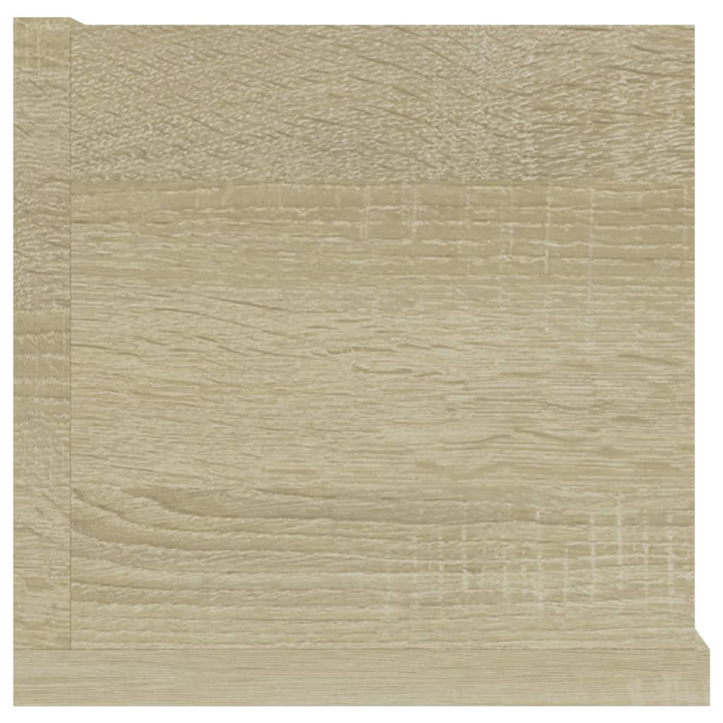 vidaXL Półka ścienna na płyty CD, dąb sonoma, 100x18x18 cm