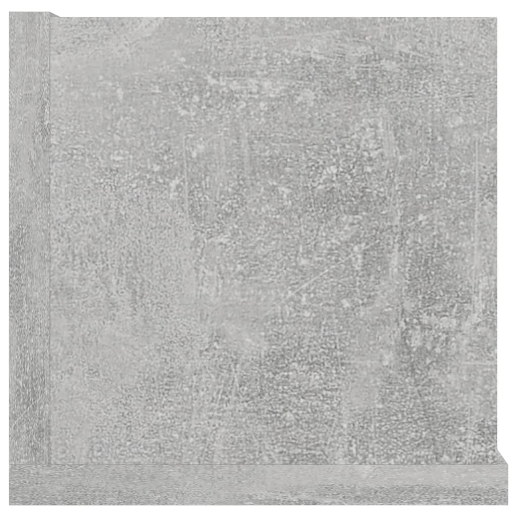 vidaXL Półka ścienna na płyty CD, betonowa szarość, 100x18x18 cm