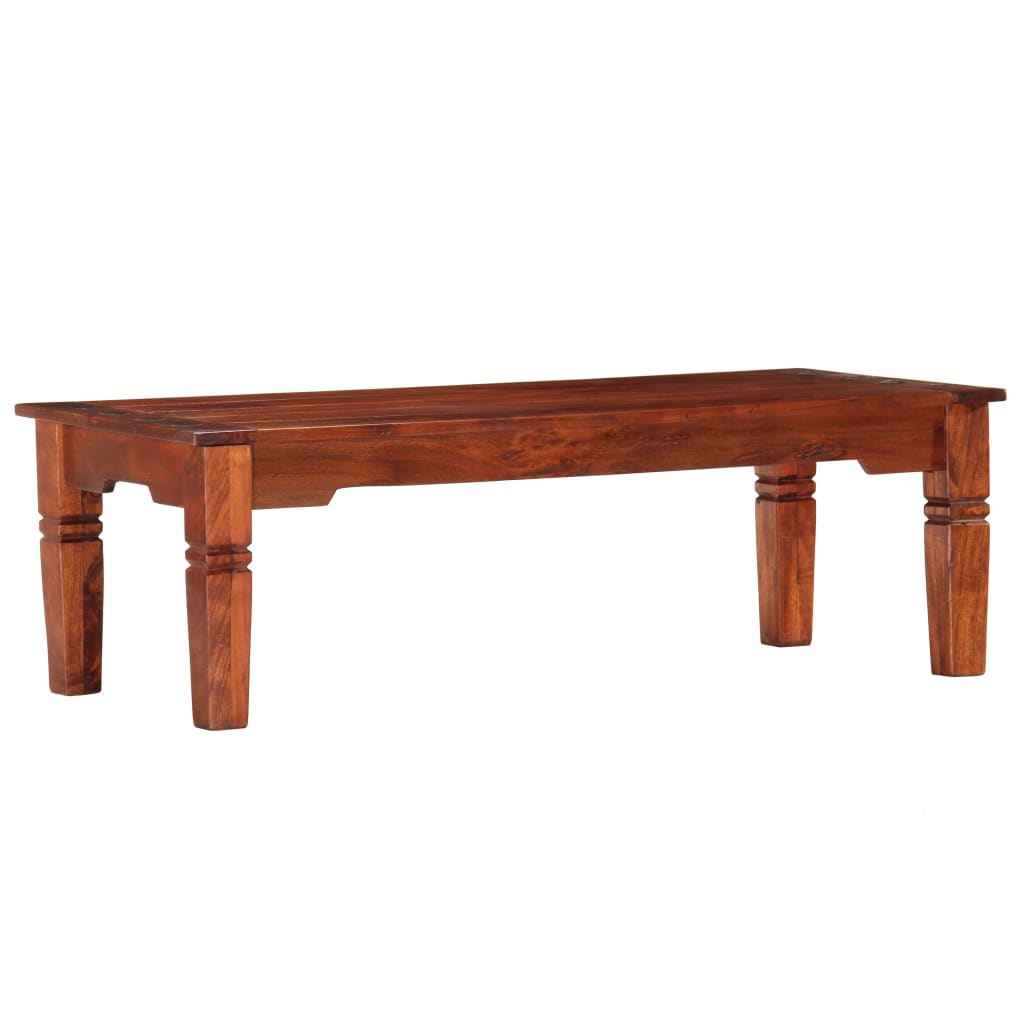 vidaXL Stolik kawowy, 110x50x35 cm, lite drewno akacjowe