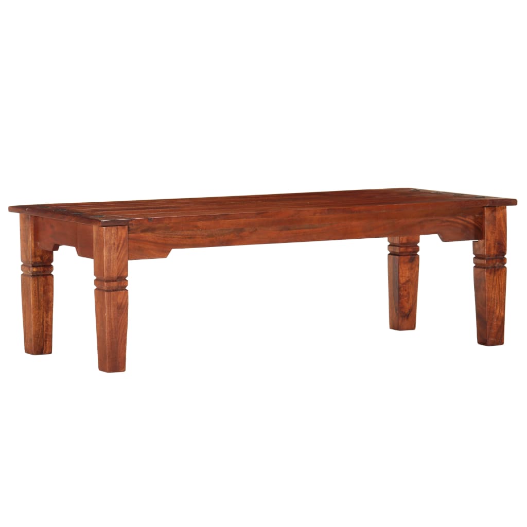 vidaXL Stolik kawowy, 110x50x35 cm, lite drewno akacjowe