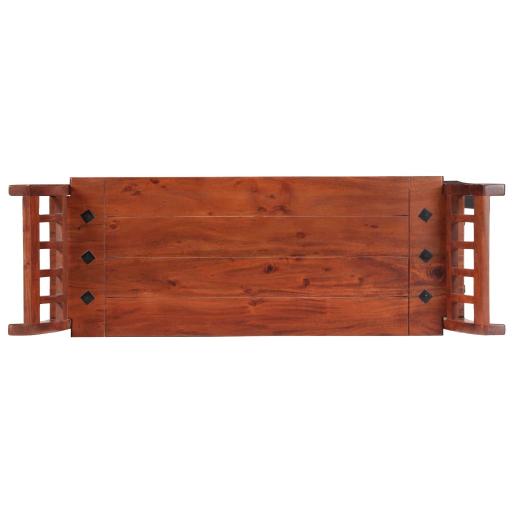 vidaXL Ławka, 111 cm, lite drewno akacjowe