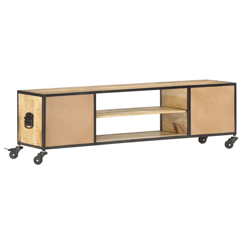 vidaXL Szafka pod TV, 130 x 30 x 39 cm, lite drewno mango