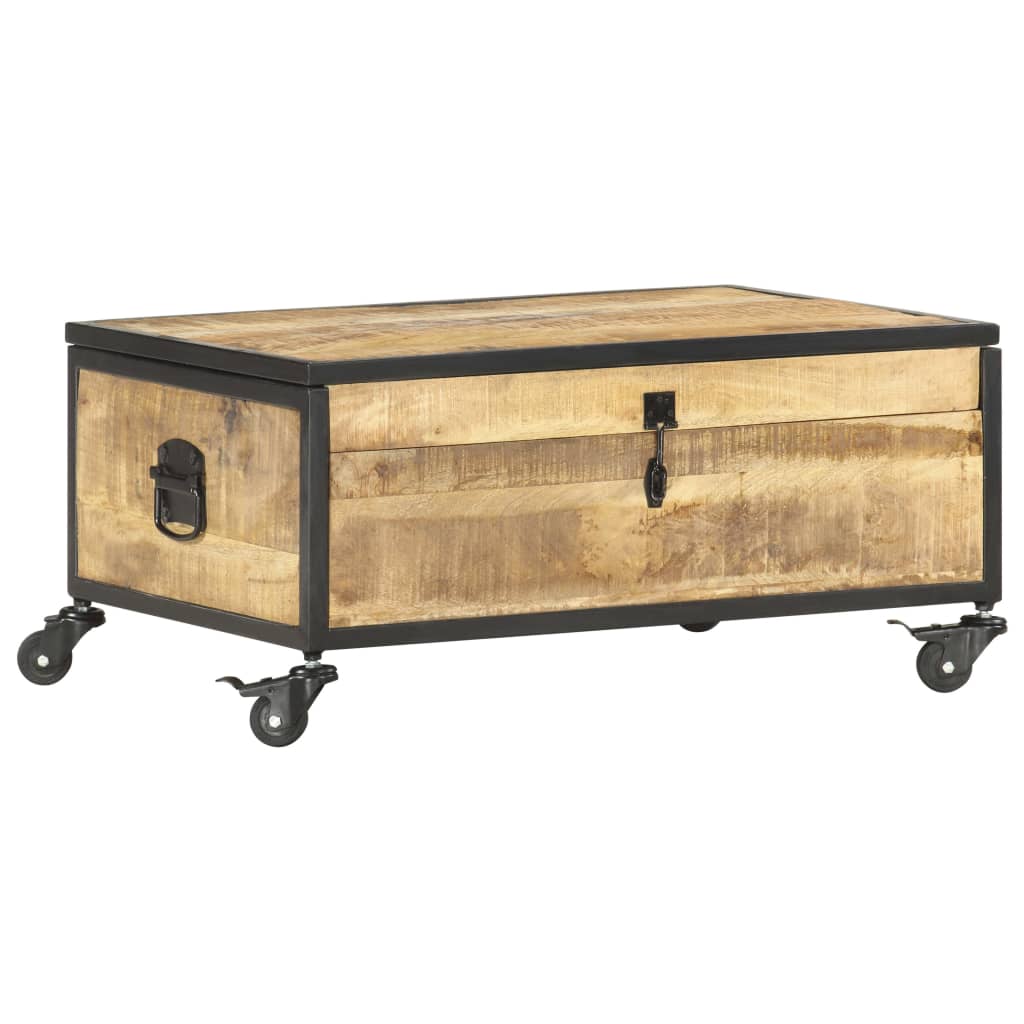 vidaXL Stolik kawowy, 70x50x33 cm, lite drewno mango