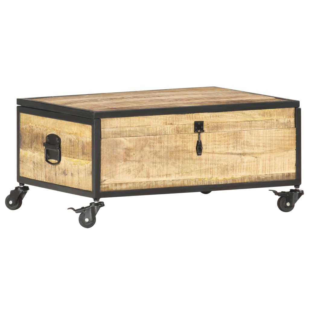 vidaXL Stolik kawowy, 70x50x33 cm, lite drewno mango