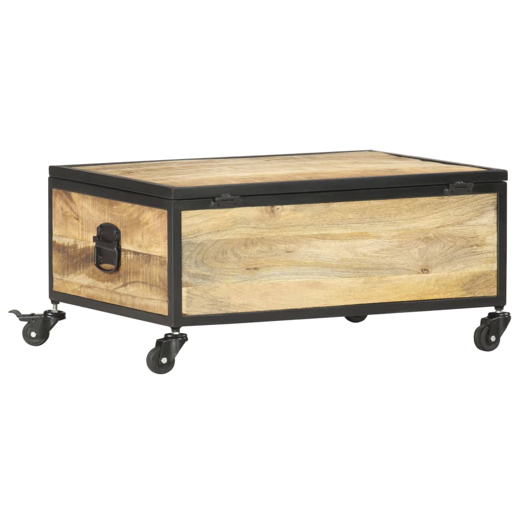 vidaXL Stolik kawowy, 70x50x33 cm, lite drewno mango
