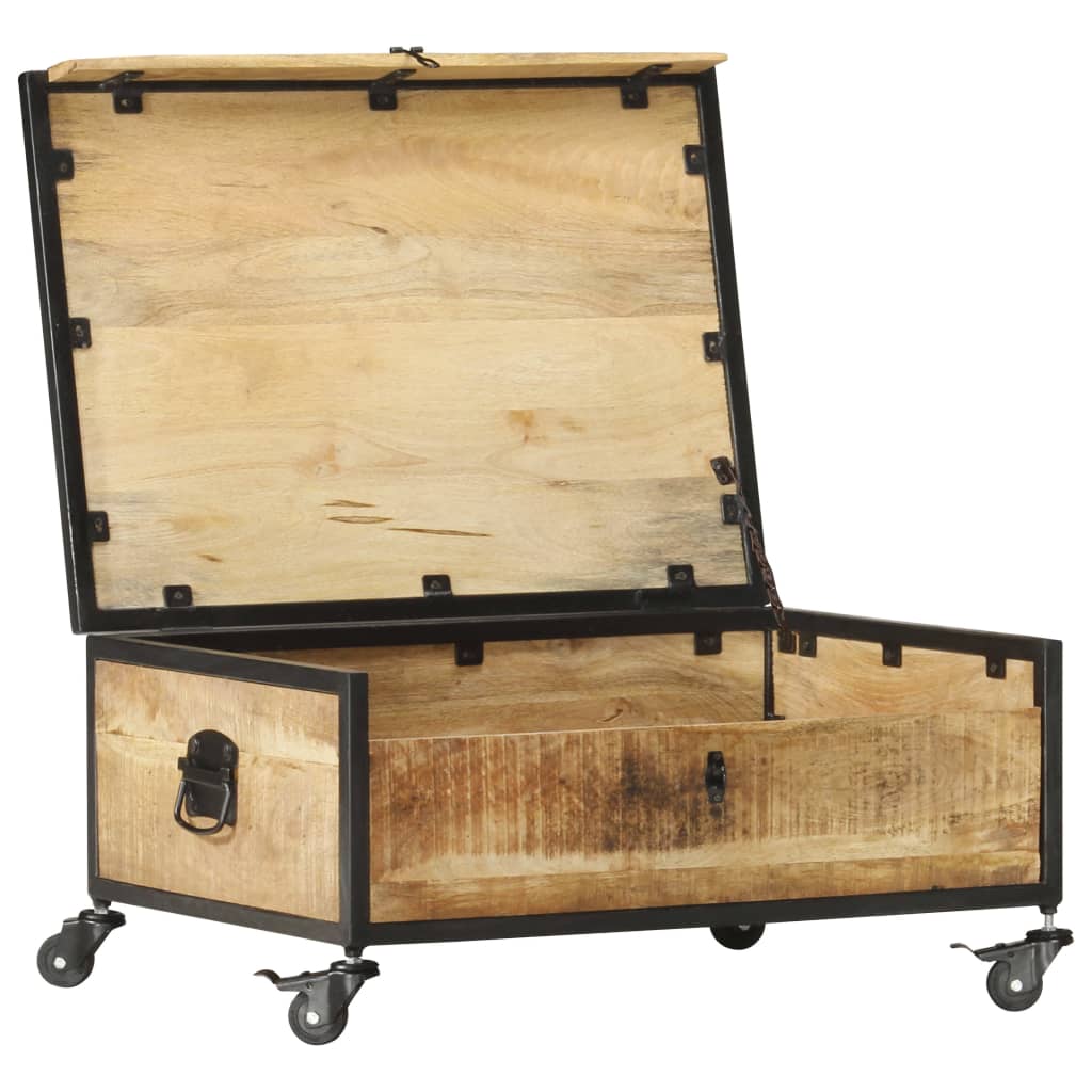 vidaXL Stolik kawowy, 70x50x33 cm, lite drewno mango
