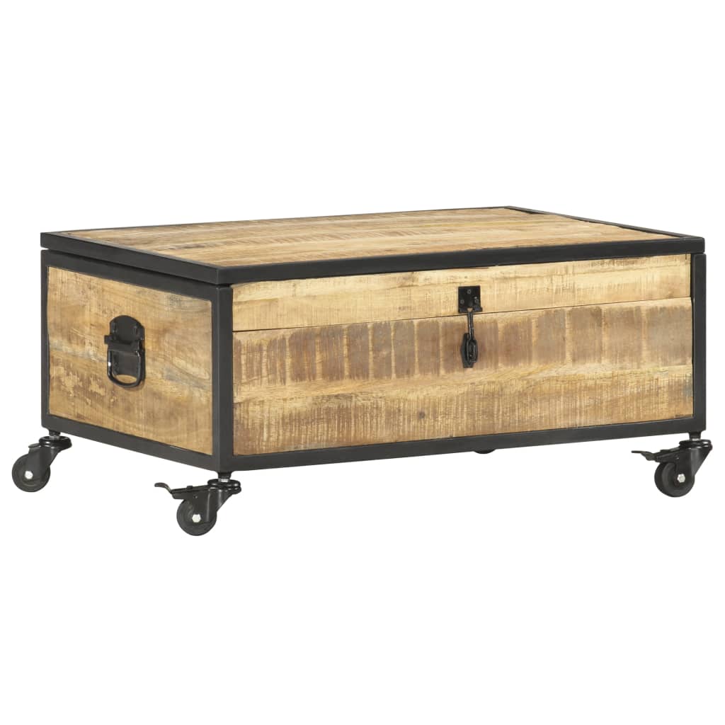 vidaXL Stolik kawowy, 70x50x33 cm, lite drewno mango