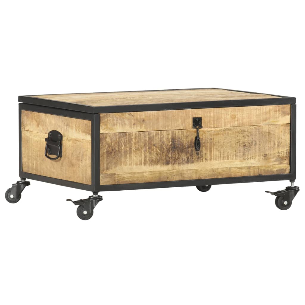 vidaXL Stolik kawowy, 70x50x33 cm, lite drewno mango