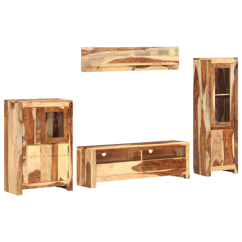 vidaXL Zestaw szafek TV z szufladą Brązowy 120 x 30 x 39 cm drewno