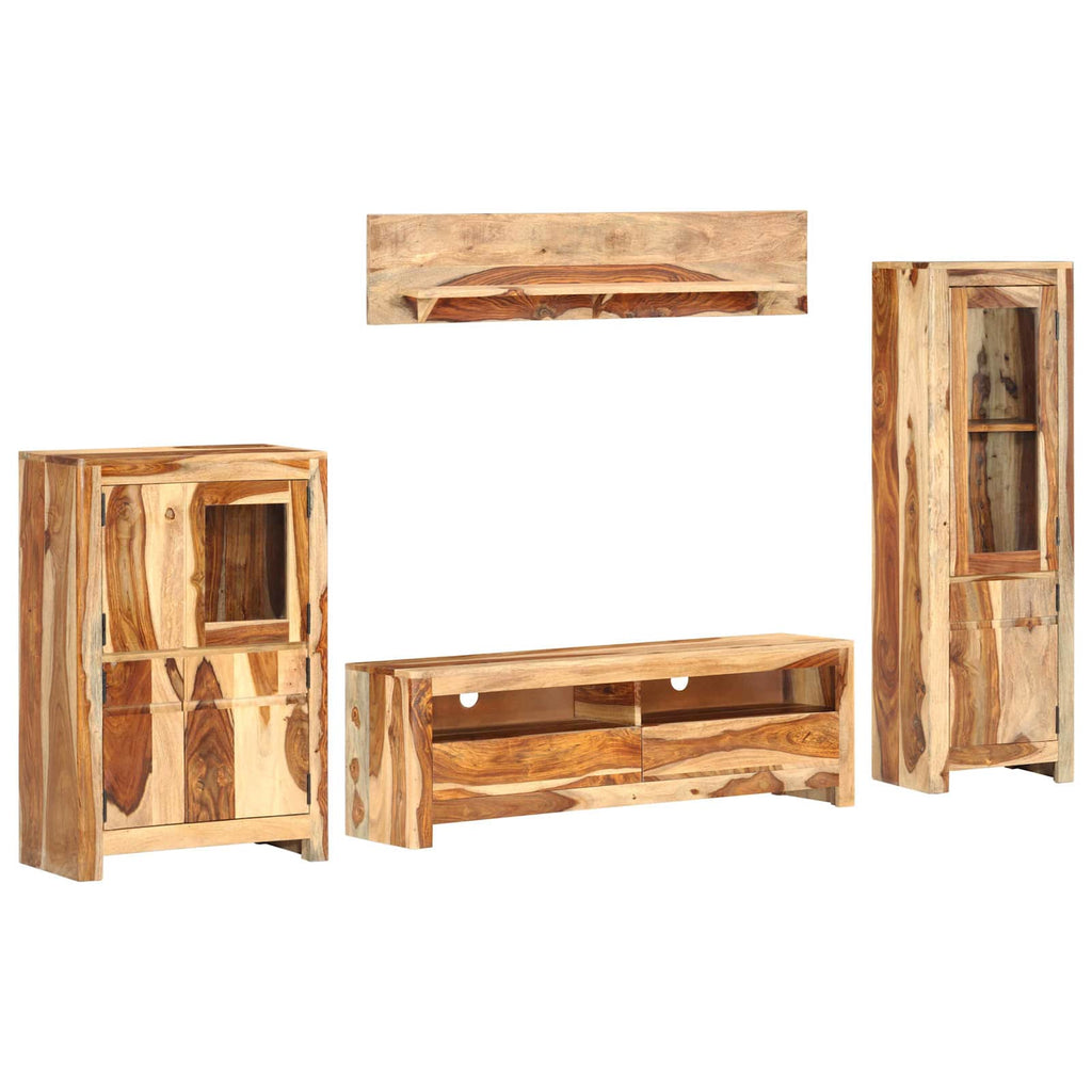 vidaXL Zestaw szafek TV z szufladą Brązowy 120 x 30 x 39 cm drewno