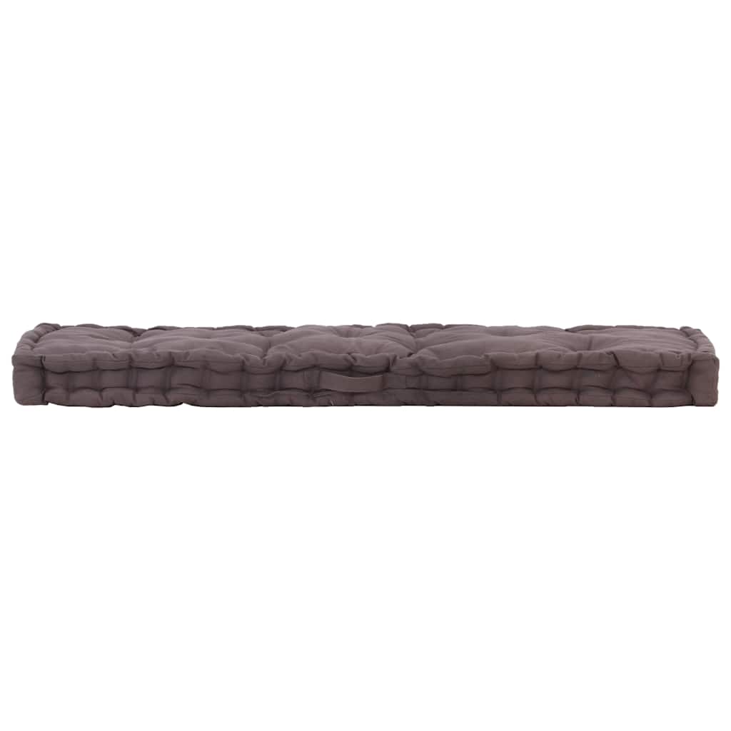 vidaXL Poduszka na podłogę lub palety, bawełna, 120x40x7 cm, antracyt