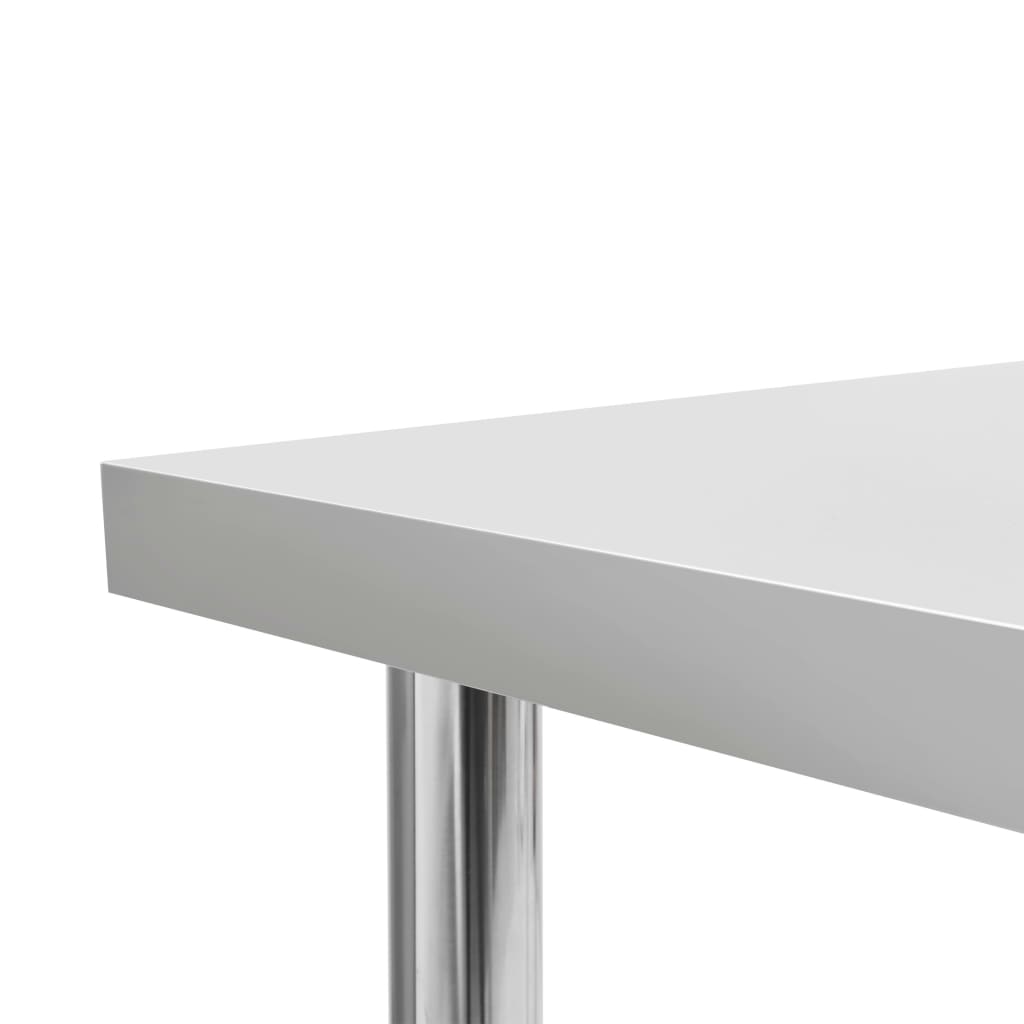 vidaXL Kuchenny stół roboczy, 120x60x85 cm, stal nierdzewna