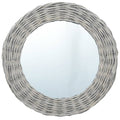 vidaXL Lustro, 70 cm, wiklinowe