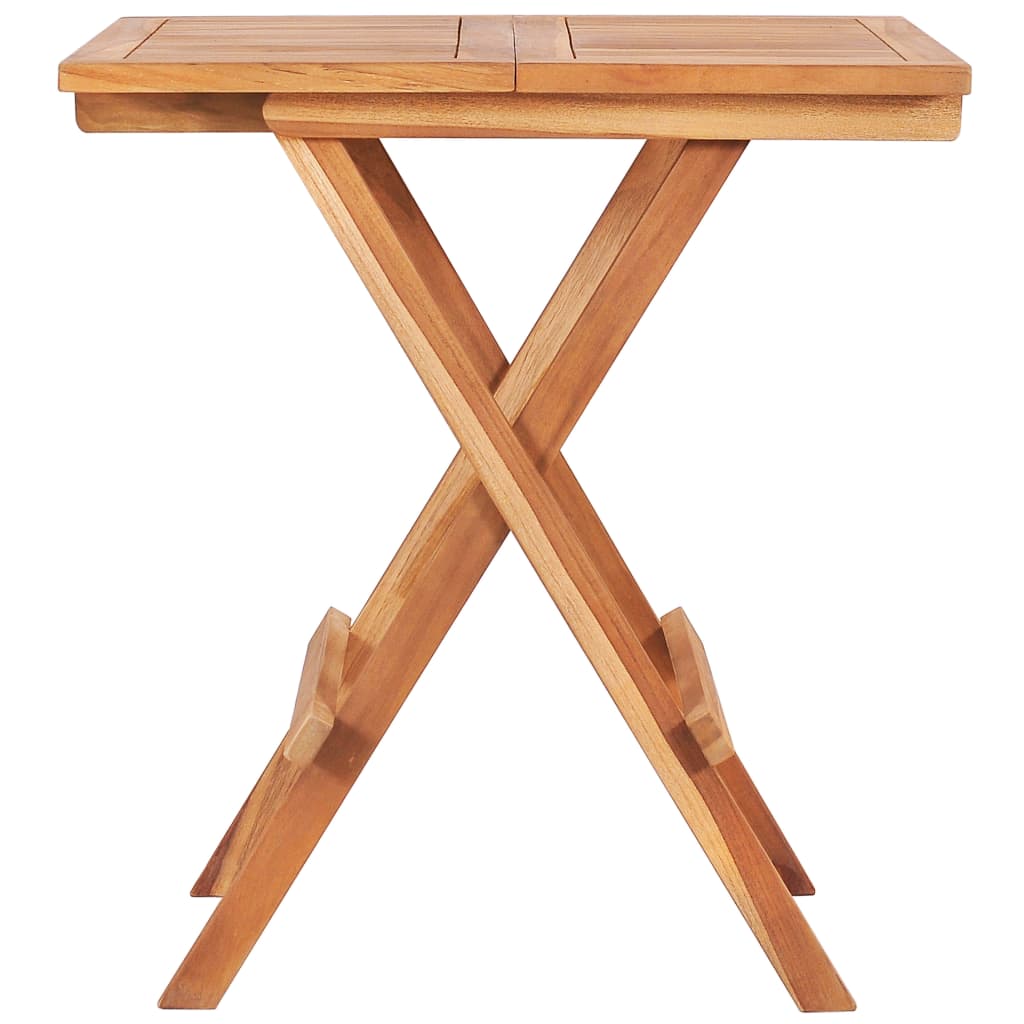 vidaXL Składany stolik bistro, 60x60x65 cm, lite drewno tekowe
