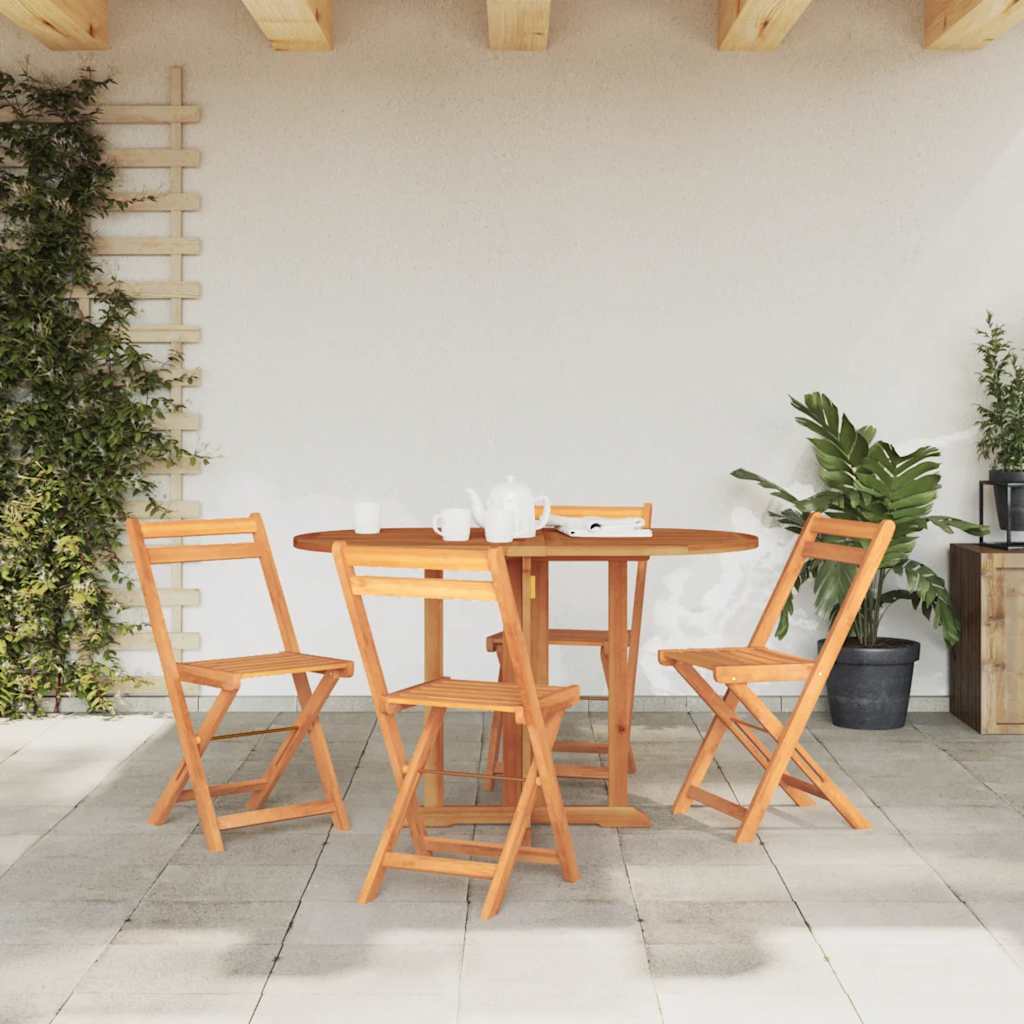 vidaXL Składany stół ogrodowy, 120x70x75 cm, lite drewno tekowe