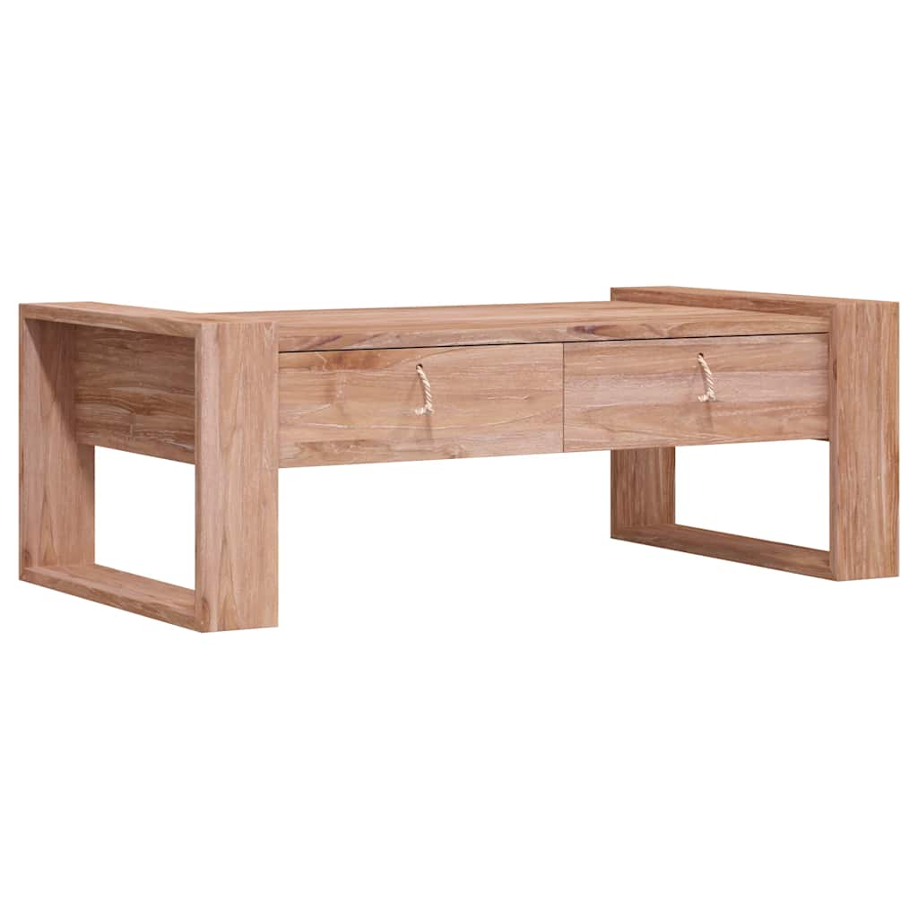 vidaXL Stolik kawowy, 110 x 60 x 40 cm, lite drewno tekowe