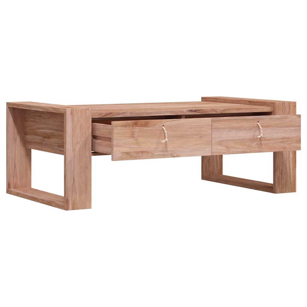 vidaXL Stolik kawowy, 110 x 60 x 40 cm, lite drewno tekowe