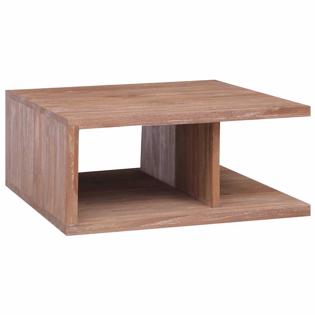 vidaXL Stolik kawowy, 70 x 70 x 30 cm, lite drewno tekowe