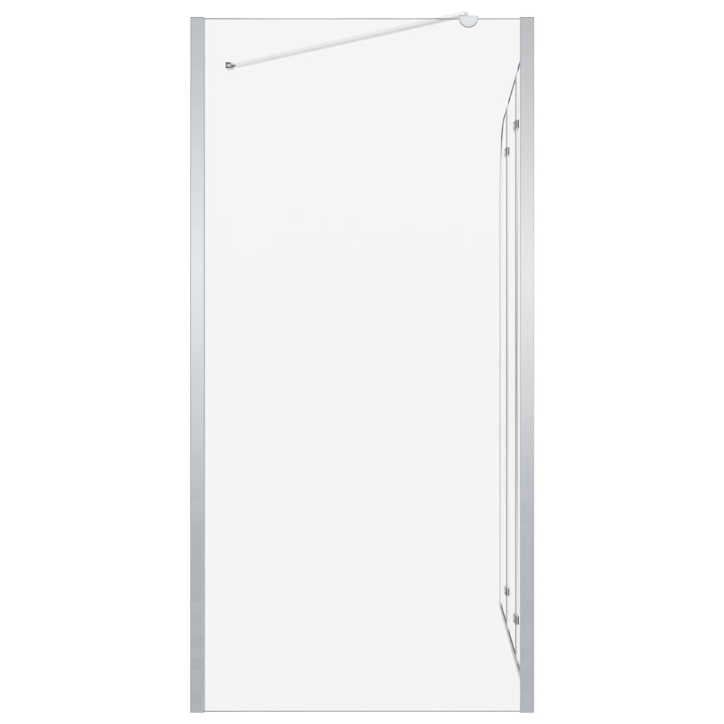 vidaXL Parawan na wannę, 120x69x130 cm, szkło hartowane, przezroczyste