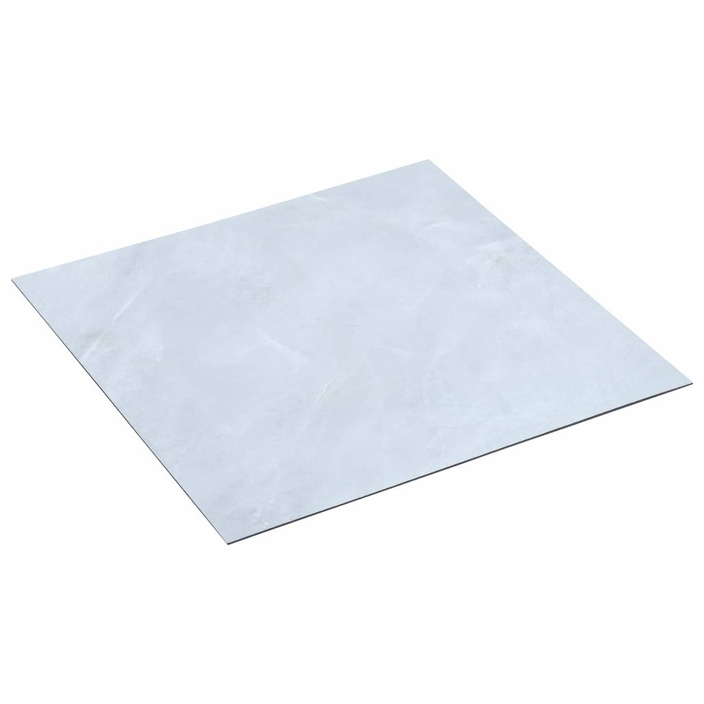vidaXL Deski podłogowe 55 pcs Biały 5,11 m² PVC