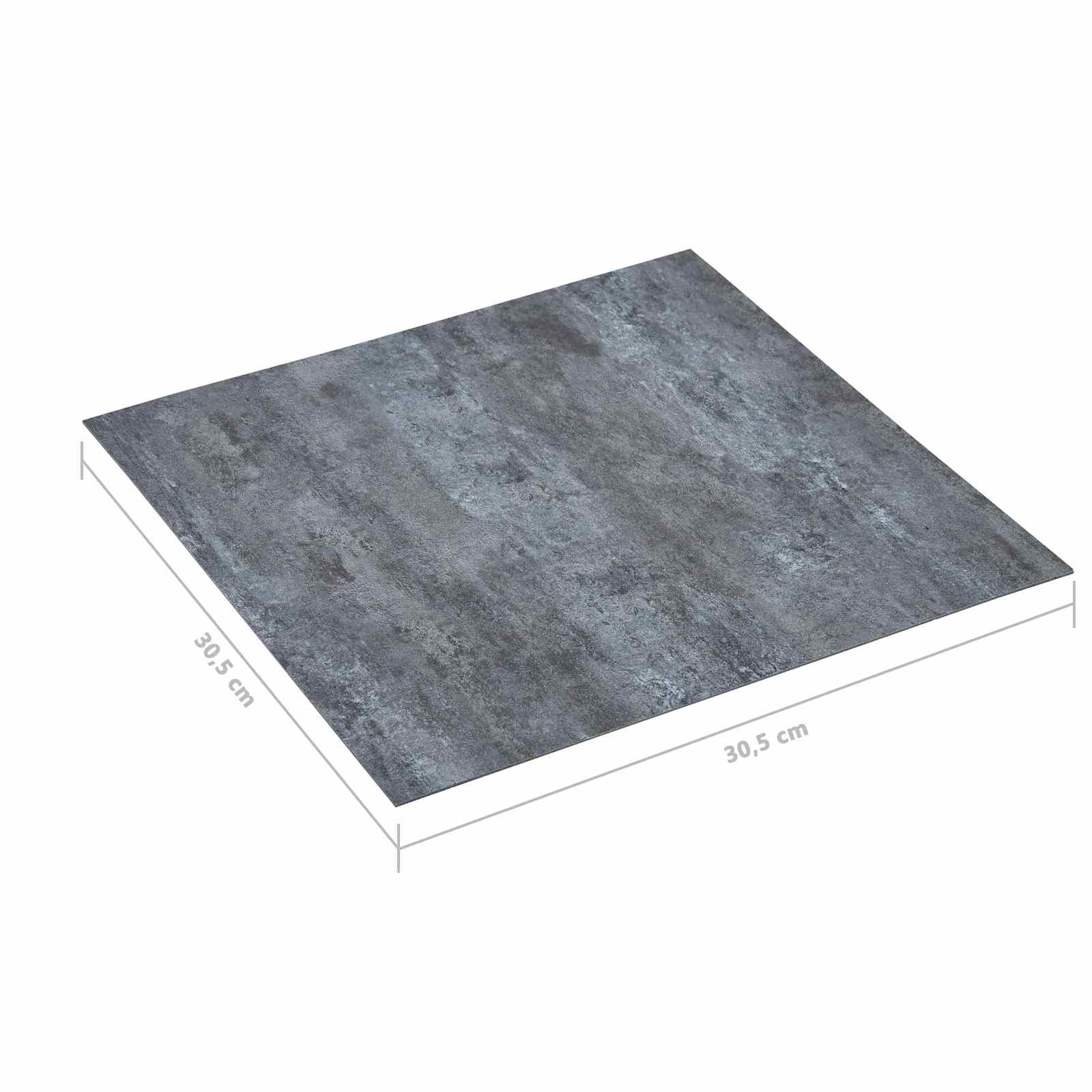 vidaXL Deski podłogowe 5,11 m² 55 pcs PVC Marmur szary