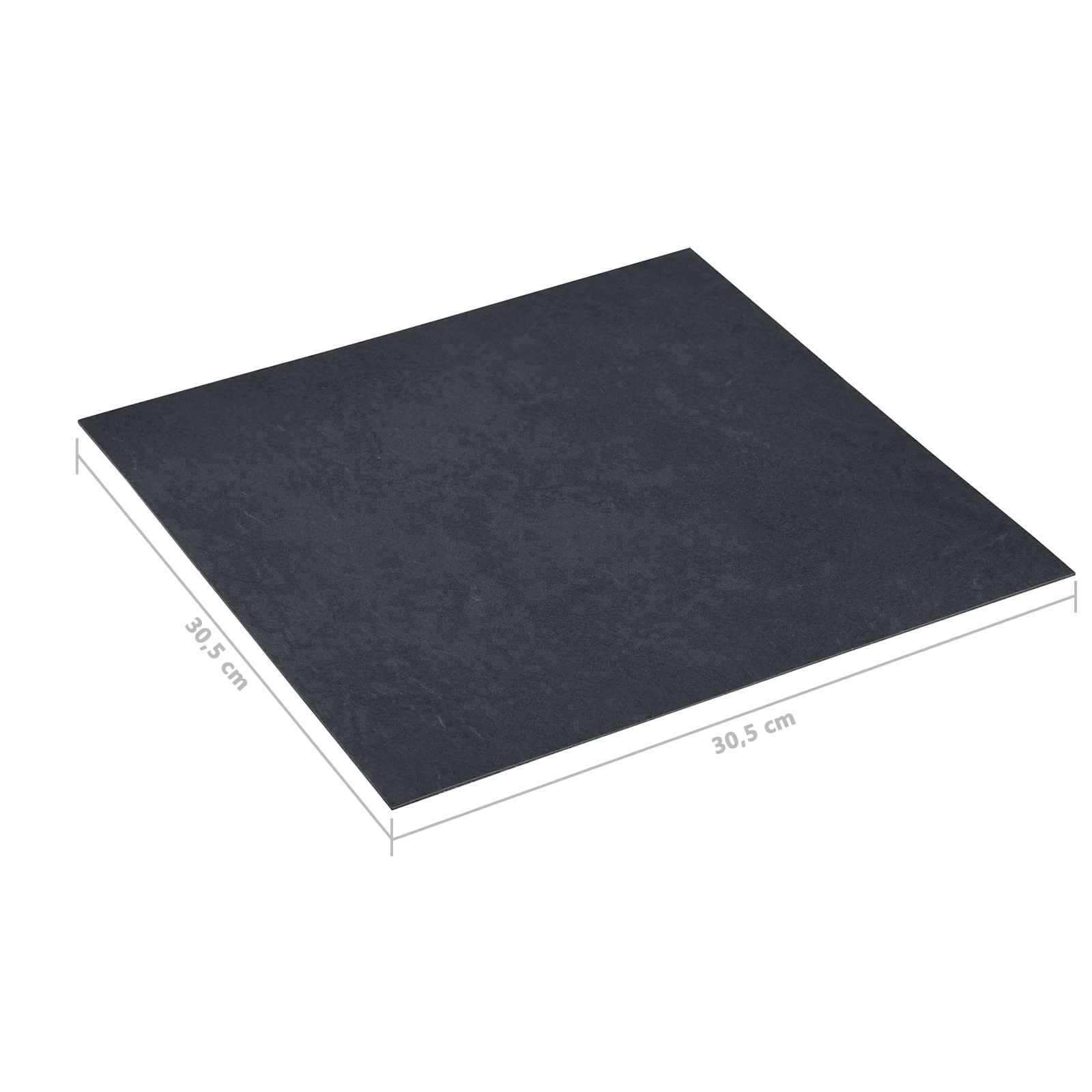 vidaXL Deski podłogowe 55 pcs Czarny 5,11 m² PVC