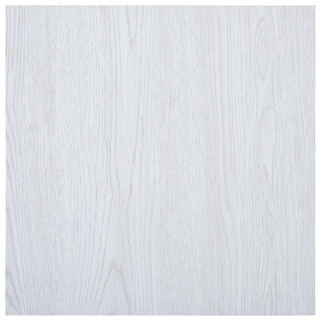 vidaXL Deski podłogowe 5,11 m² 55 pcs PVC Drewno Białe