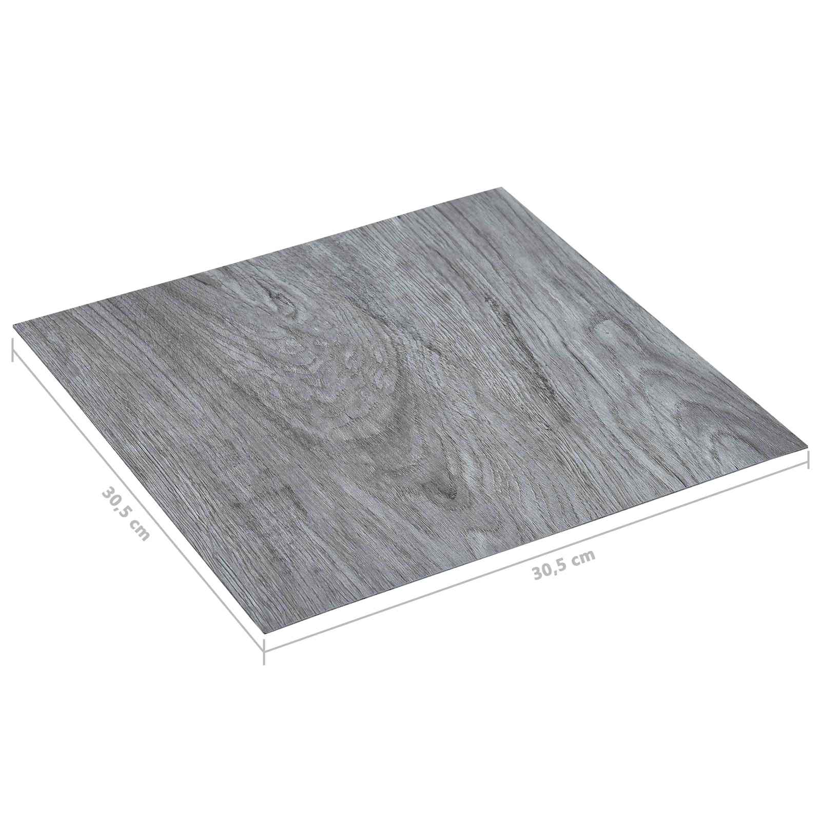 vidaXL Deski podłogowe 55 pcs Jasnoszary 5,11 m² PVC