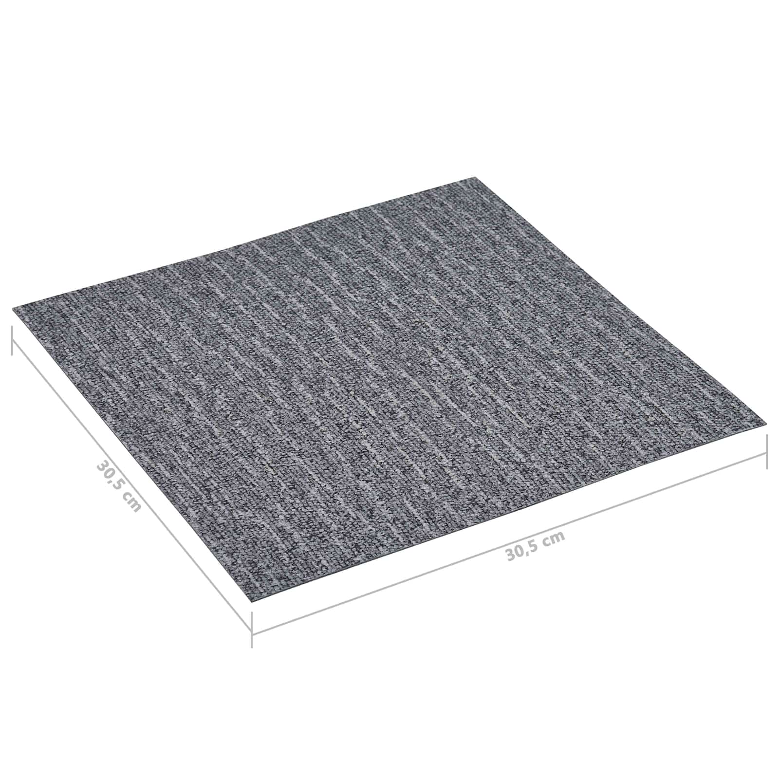 vidaXL Deski podłogowe 5,11 m² 55 pcs PVC Biały i szary