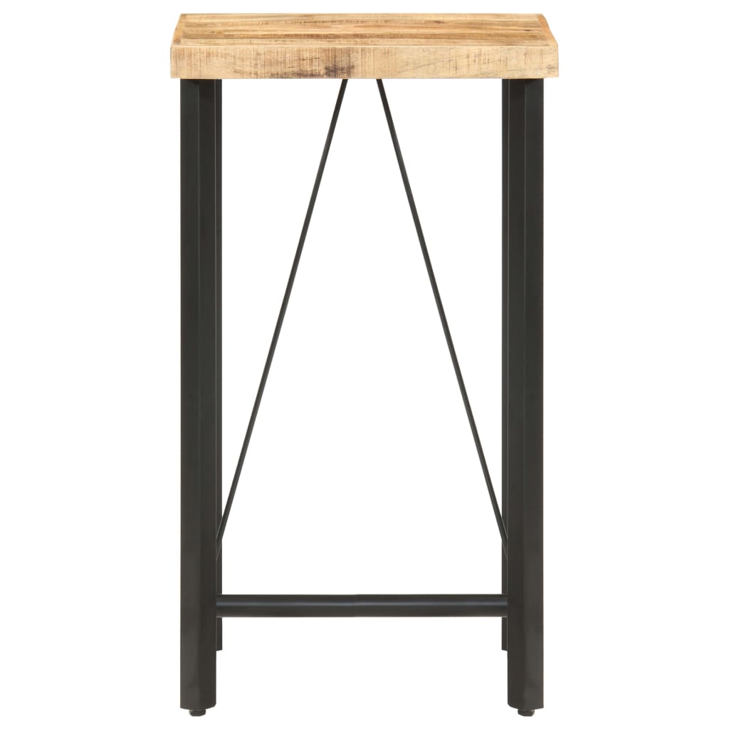 vidaXL Stolik barowy, 60x60x107 cm, surowe drewno mango