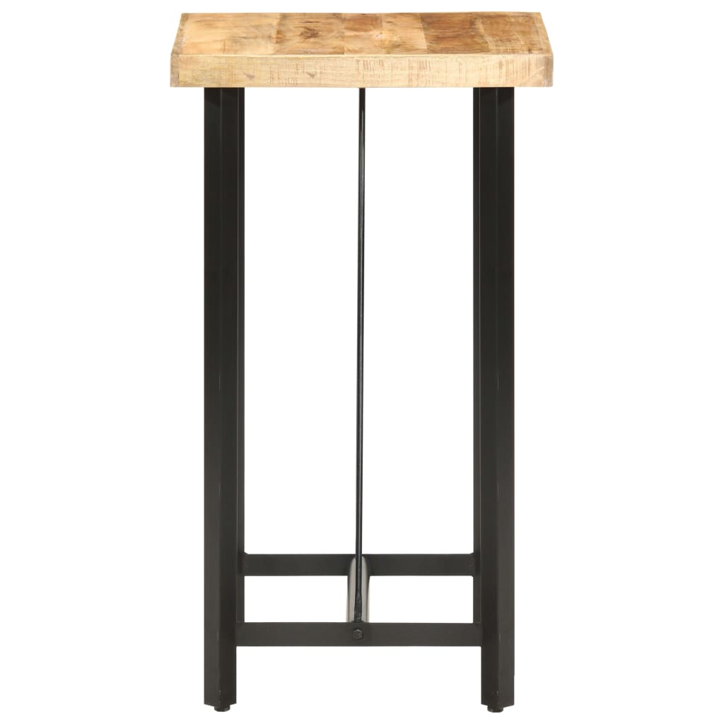 vidaXL Stolik barowy, 60x60x107 cm, surowe drewno mango