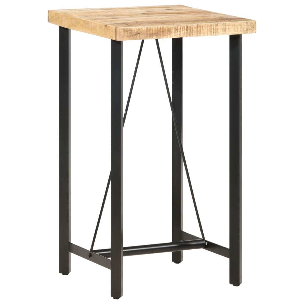vidaXL Stolik barowy, 60x60x107 cm, surowe drewno mango