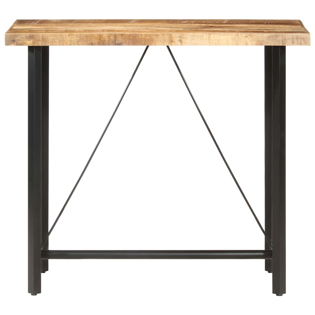 vidaXL Stolik barowy, 120x58x107 cm, surowe drewno mango