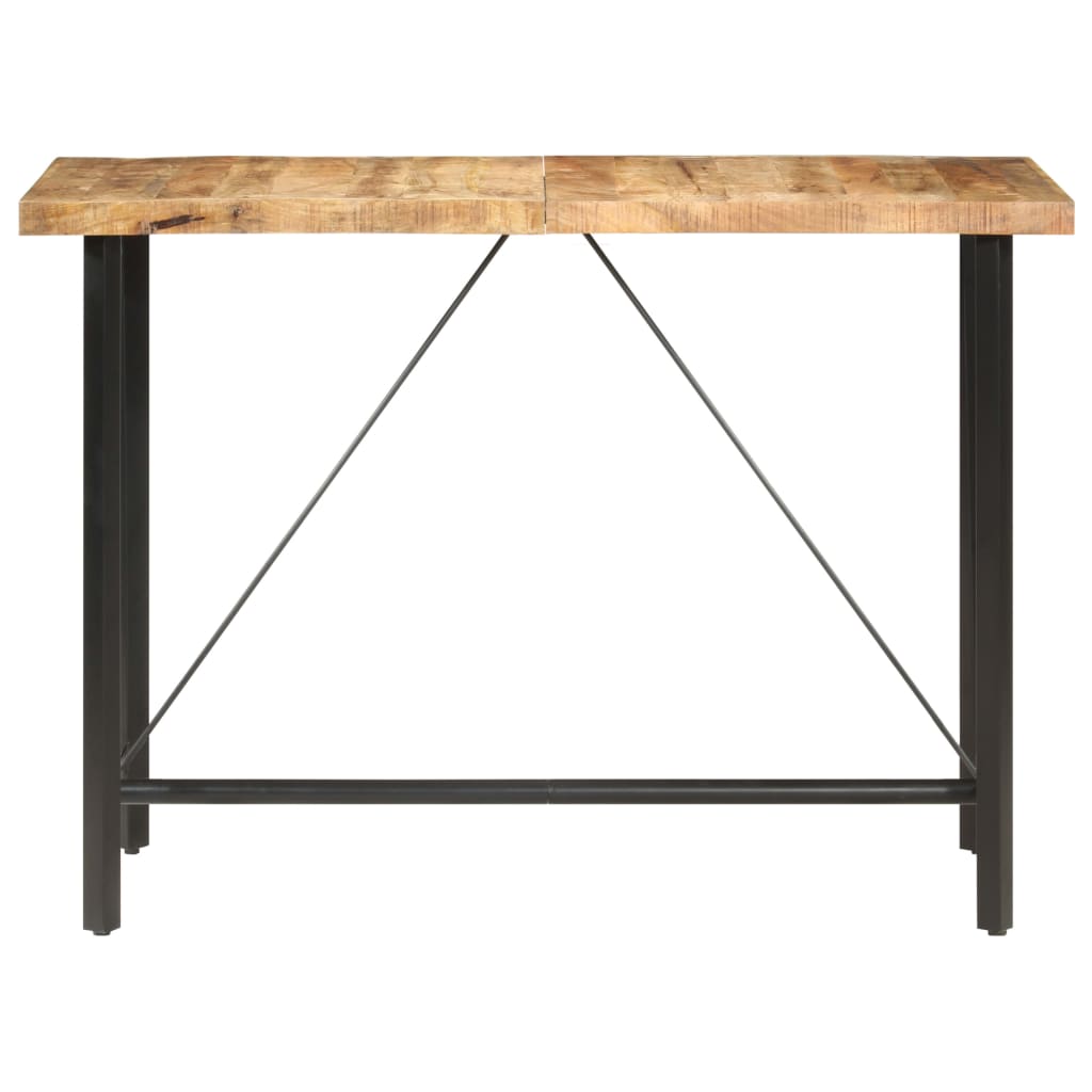 vidaXL Stolik barowy, 150x70x107 cm, surowe drewno mango