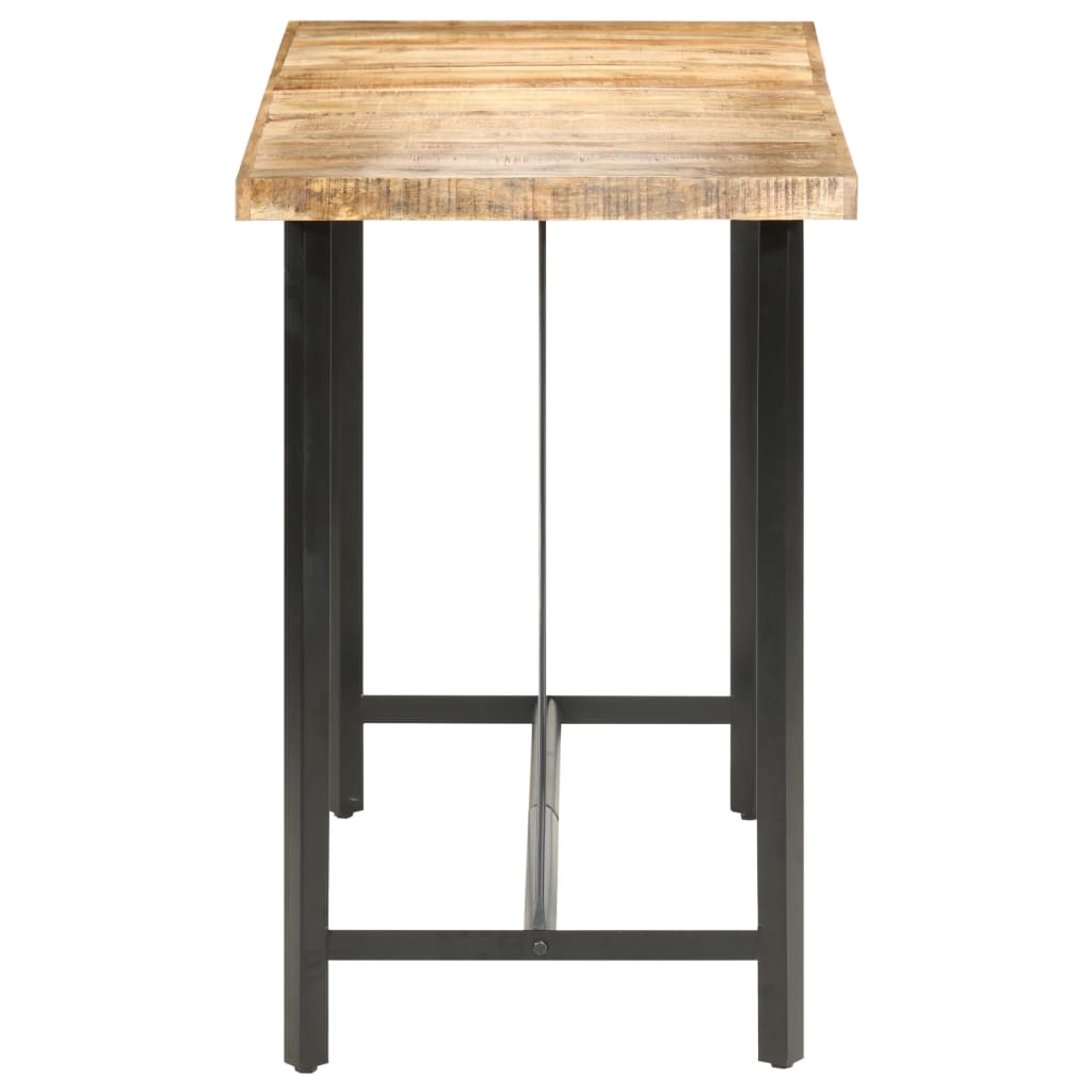 vidaXL Stolik barowy, 150x70x107 cm, surowe drewno mango