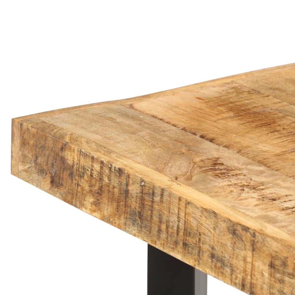 vidaXL Stolik barowy, 150x70x107 cm, surowe drewno mango
